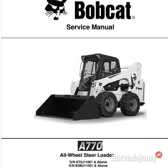 Bobcat A770 instrukcja naprawy Kielce sprzedam