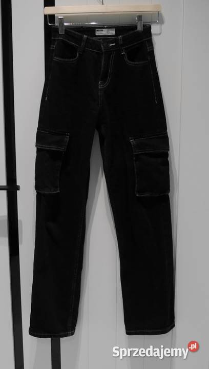 Bershka Cargo świetne spodnie 32 XXS dolnośląskie Wrocław sprzedam