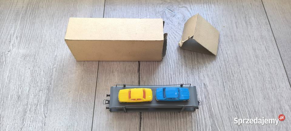 VEB H0 KOLEKCJONERSKI WAGON AUTO LAWETA Modelarstwo Bytom