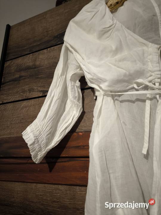 Biała oryginalna bluzka projektanta Lauren Vidal pomorskie Borkowo