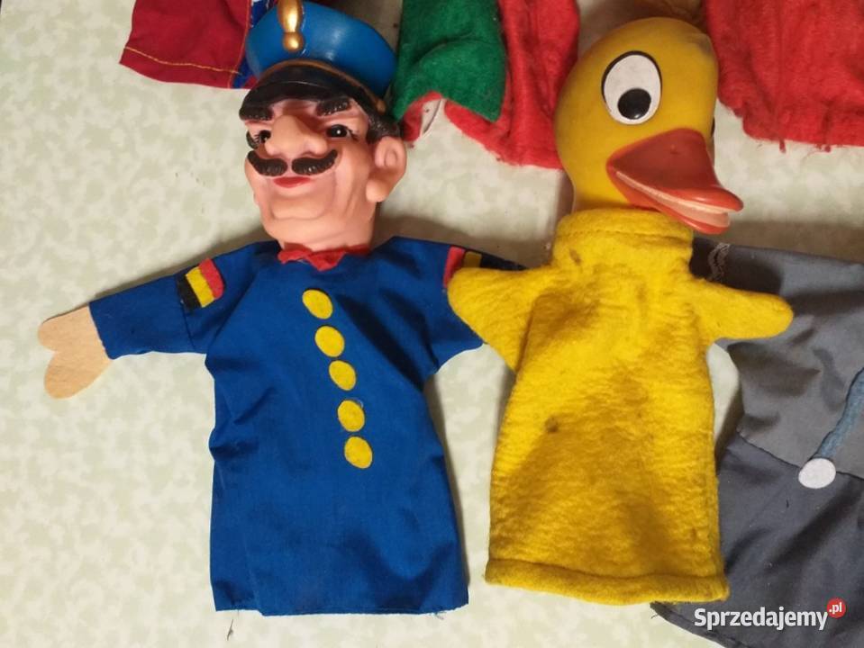 pacynki kukiełki laleczki figurki teatrzyk stare Witnica