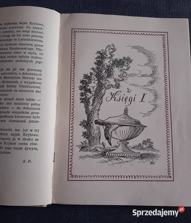 IA Kryłow Bajki wybrane KiW 1951 r Wydanie I wielkopolskie Koźminek