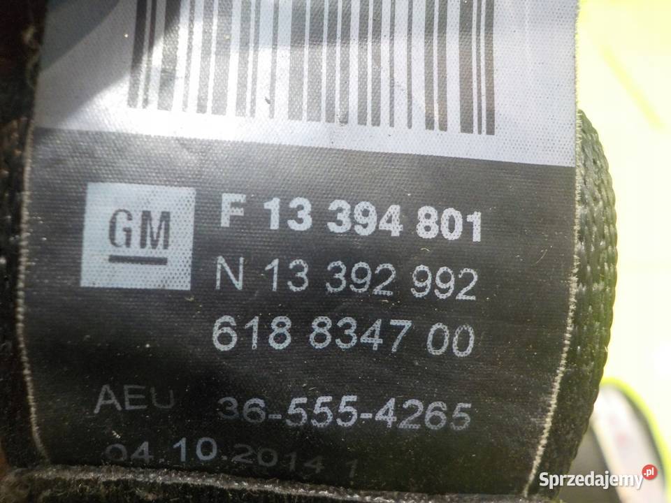 ZAFIRA C 18 B 14r pas bezpieczenstwa lewy przod Suków