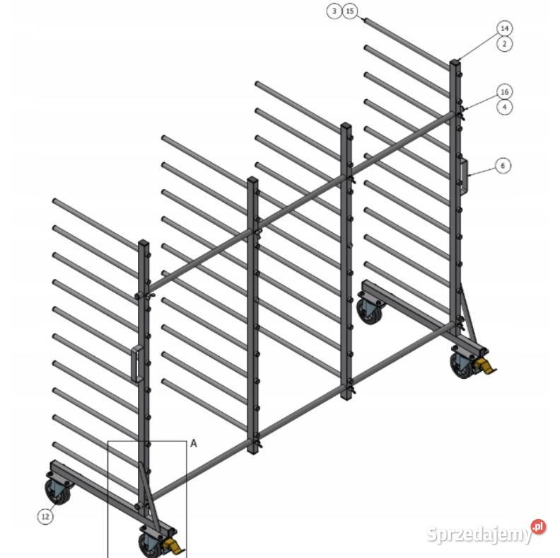 Wózek lakierniczy WL2000S110P Standard dolnośląskie