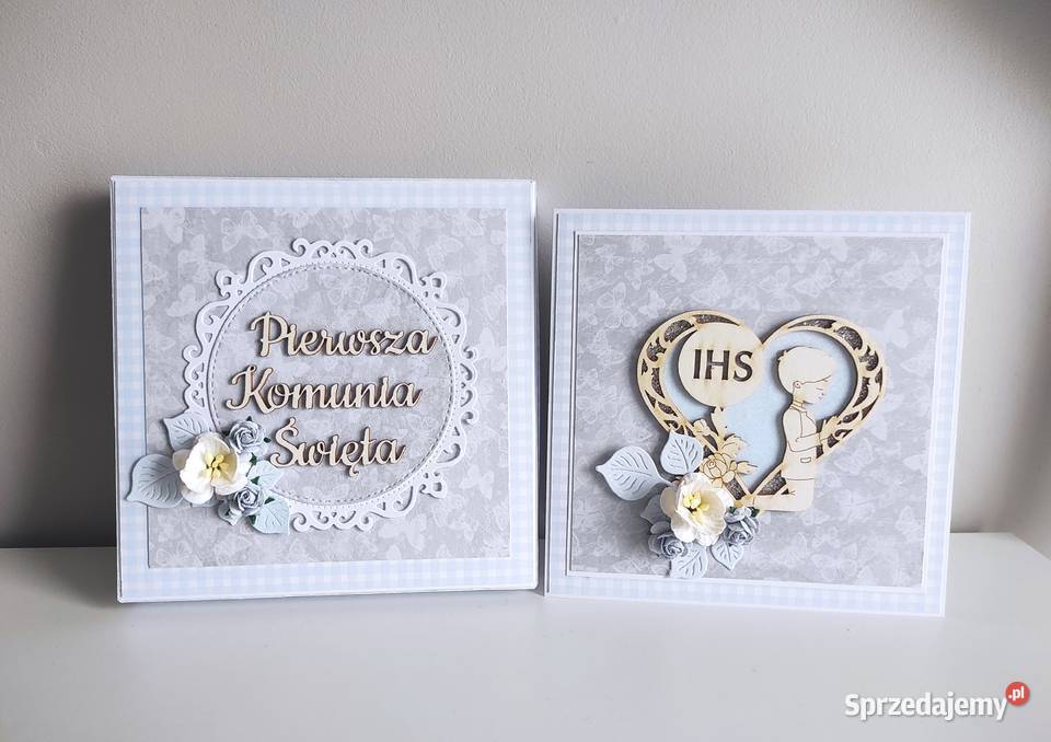 Kartka z pudeleczkiem ręcznie robiona Komunia Łódź