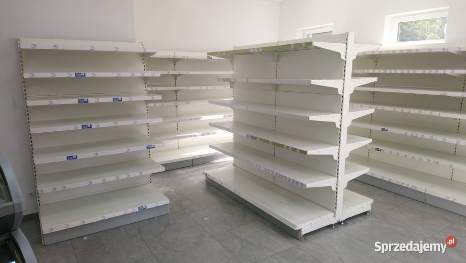 Regał regały Otto Kind gondola sklepowe białe Biznes i Przemysł Brzeziny