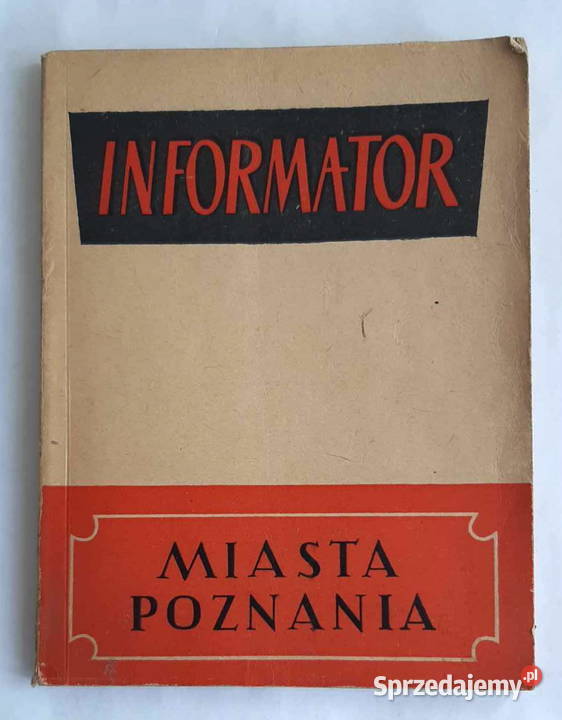 POZNAŃ z czasów PRLu Informator miasta Poznania Antykwariat sprzedam