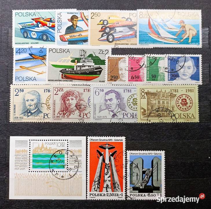 Znaczki polskie 1981 kasowane sprzedam