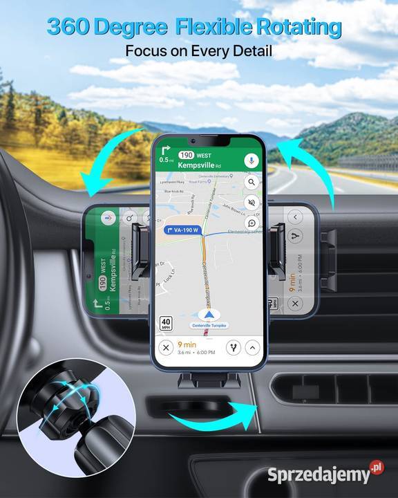 Uniwersalny uchwyt samochodowy na telefon Zawiercie