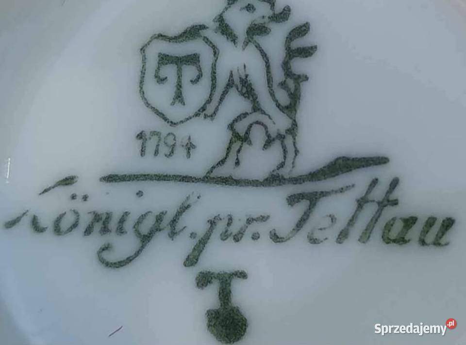 Kniglich Tettau privilegierte Porcelana Art Deco Pabianice