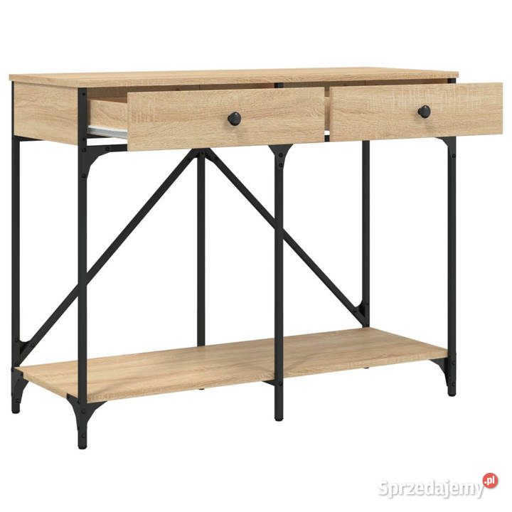 Stolik konsolowy dąb sonoma 100x39x785 WM835485 mazowieckie Warszawa