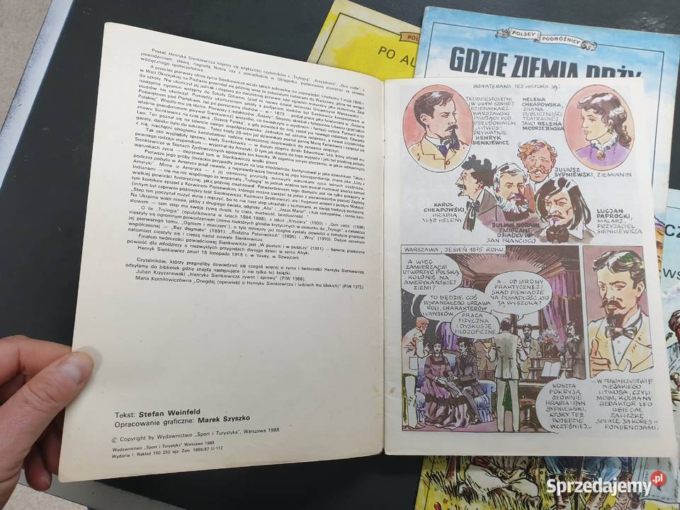Polscy Podróżnicy zestaw 4 komiksów Gdynia
