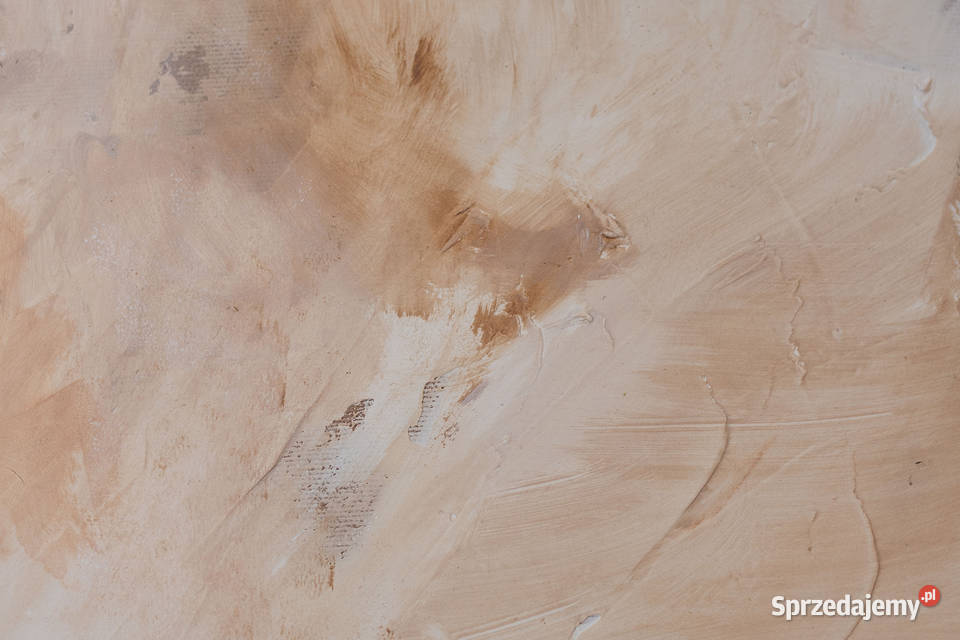 Abstrakcja strukturalna 90x90 Tynk i akryl na Obrazki i obrazy