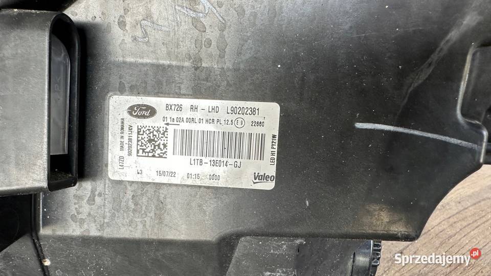 FORD PUMA MK2 LAMPA PRZÓD LED PRAWA L1TB13E014GJ osobowe Gorzów Wielkopolski sprzedam