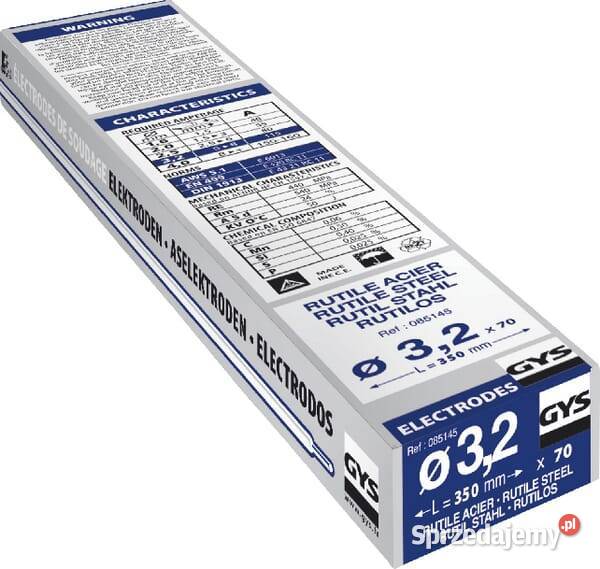 Elektroda rutylowa 32x350 mm 70 085145GYS Osprzęt do spawarek Osprzęt do elektronarzędzi Kamionna
