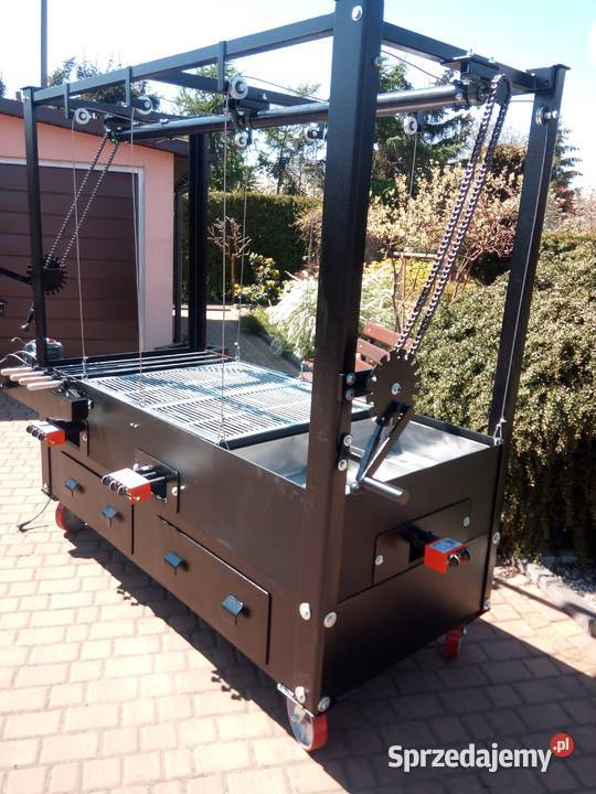 Gastronomiczny grill cateringowy węglowy gazowy