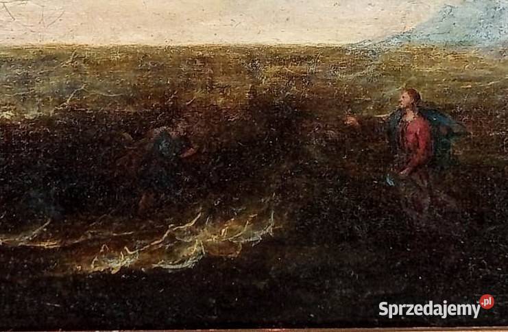 Barokowy obraz olejny 17 wiek Włochy