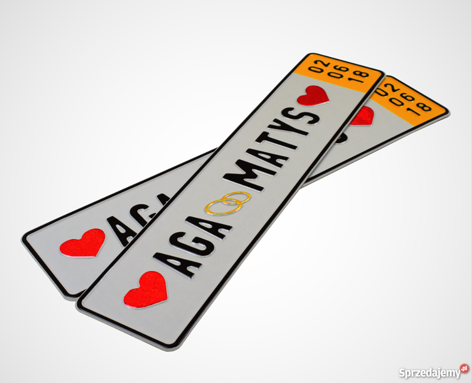 TABLICE ŚLUBNE tablice rejestracyjne Słubice sprzedam