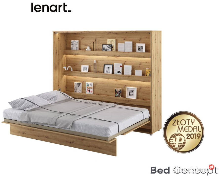 Półkotapczan Łóżko w Szafie BED CONCEPT 160x200 dolnośląskie Wrocław
