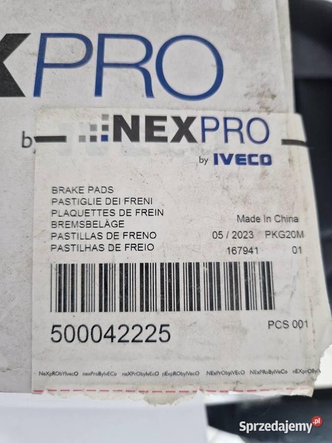 Iveco Daily 500042225 klocki hamulcowe Nexpro Złocieniec