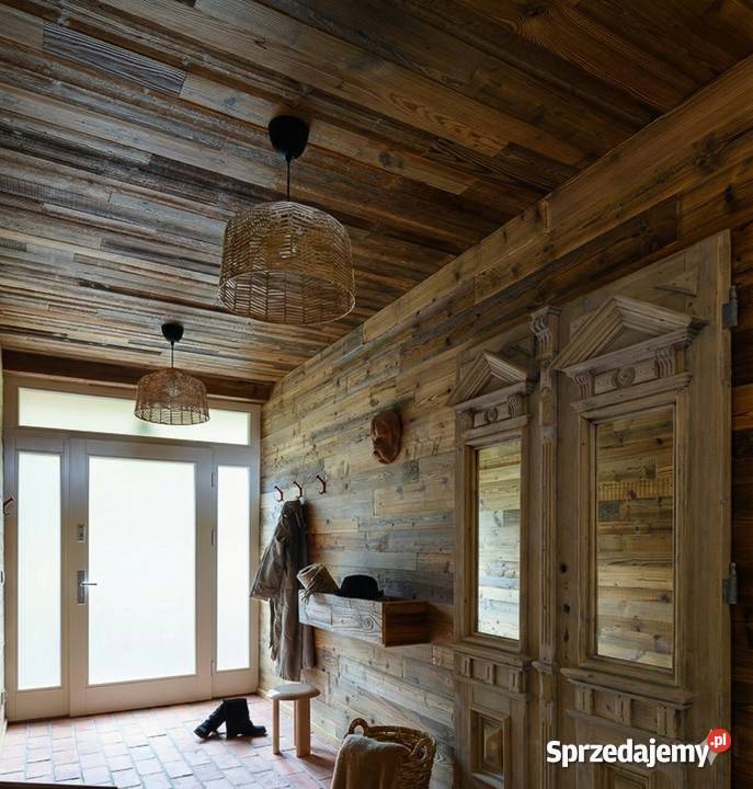 STARE DESKI RUSTYKALNE NA ŚCIANĘ SUFIT deska mazowieckie