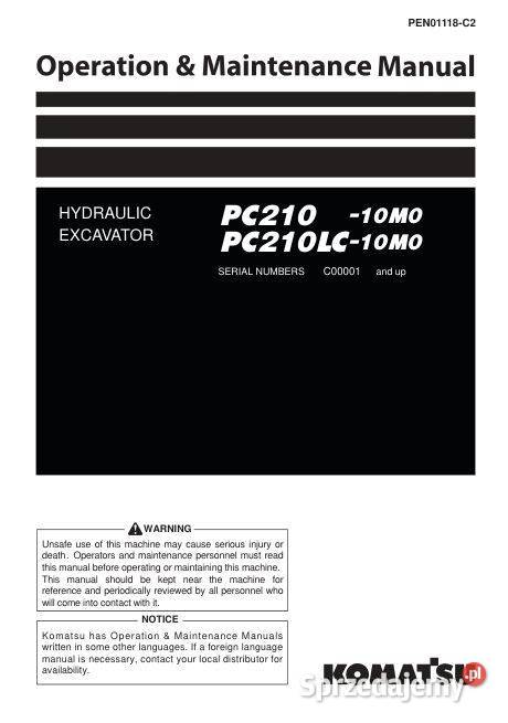 KOMATSU PC210LC10 PC21010MO PC210LC10MO Kielce