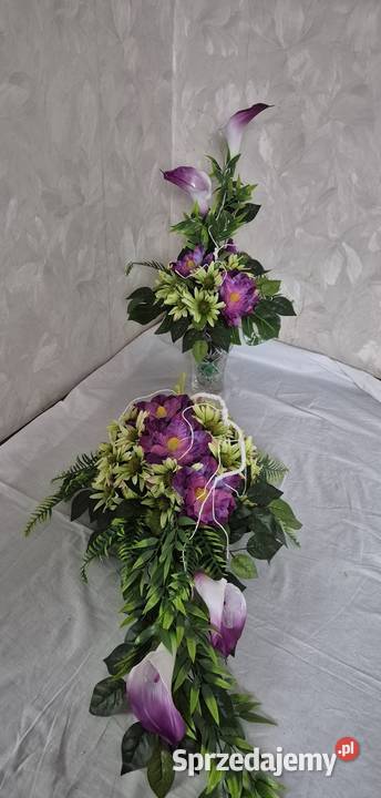 Dekoracja nagrobna Kompozycja na cmentarz Kompozycje kwiatowe Pleszew