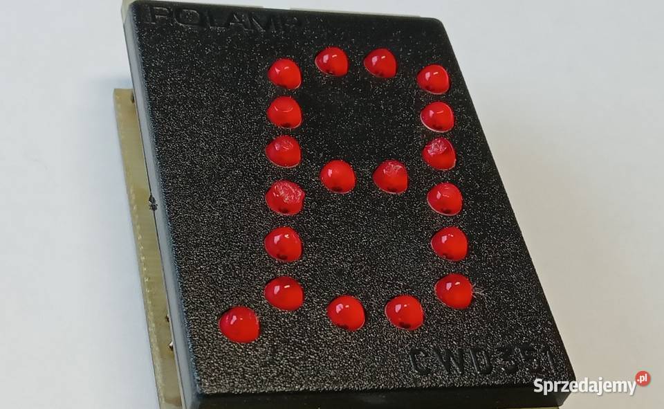 Wyświetlacz CWD351 POLAMP Unitra z małą wadą Gdańsk