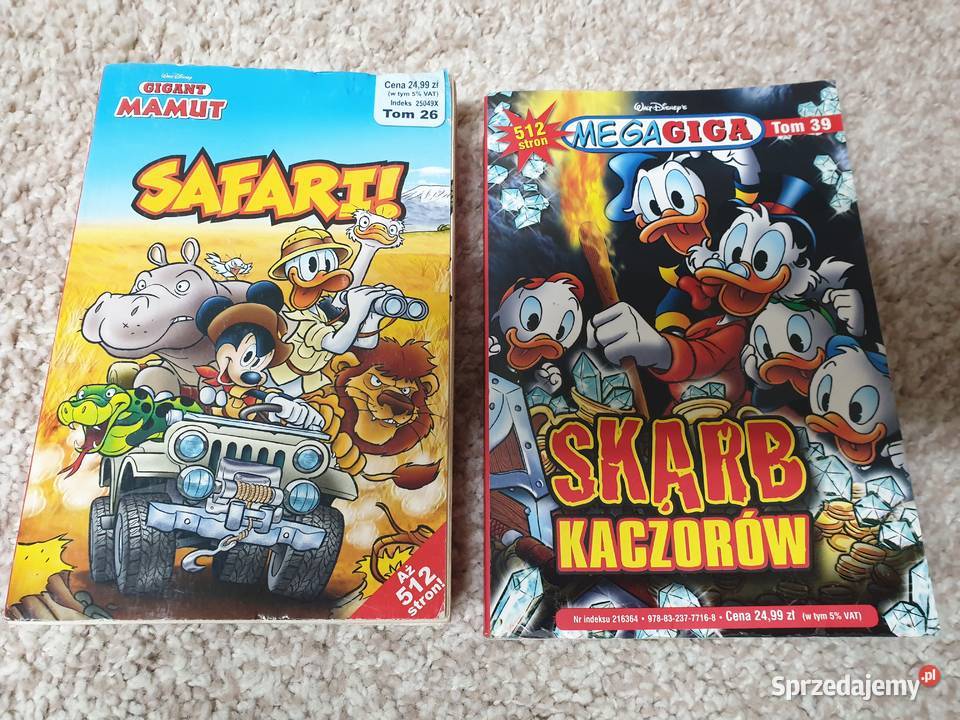 Mamut tom 26 i Megagiga tom 39 Kaczor Donald pomorskie sprzedam