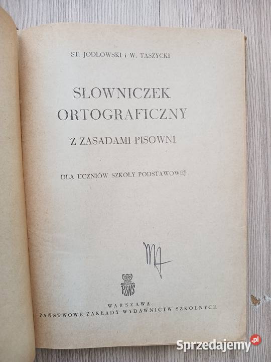 Słowniczek ortograficzny z zasadami pisowni małopolskie Kraków sprzedam