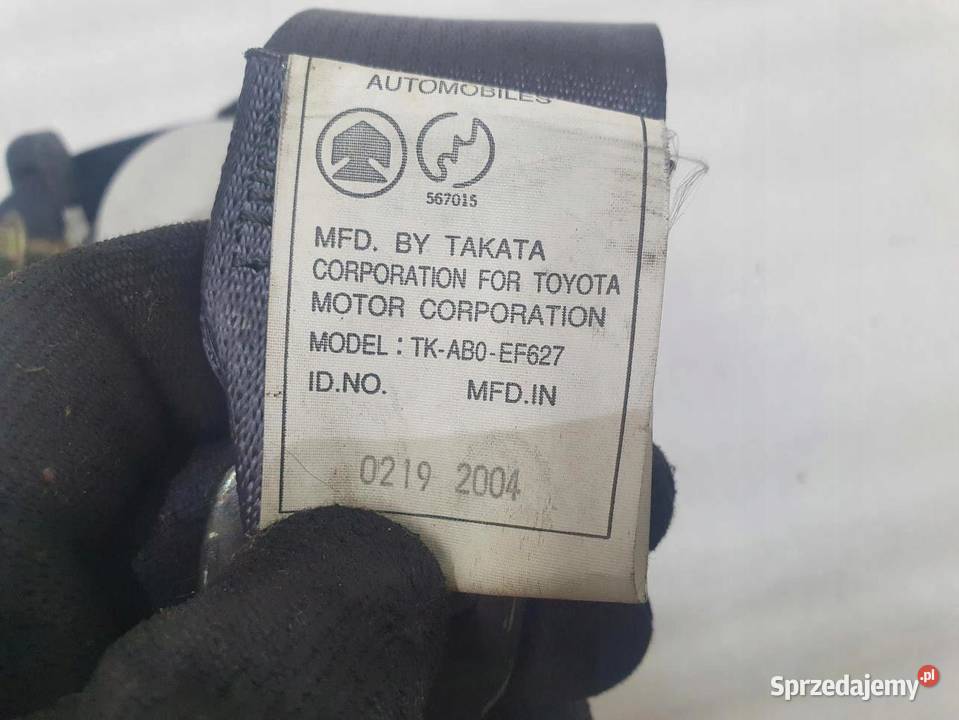PAS LEWY TYŁ LAND CRUISER 120 5D 3ci RZĄD Pasy bezpieczeństwa wielkopolskie