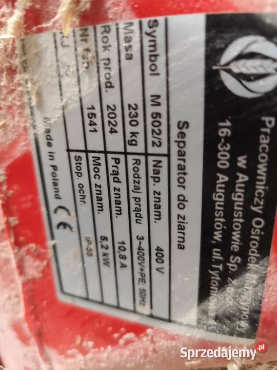 Separator do zboża pom Augustów Stanin sprzedam