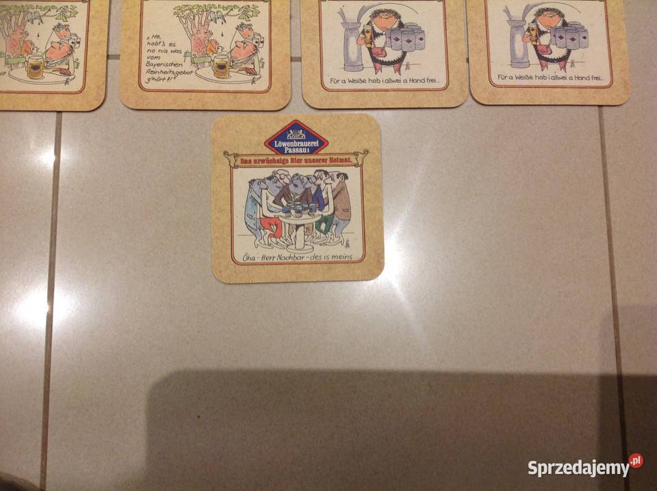 Stara Podkładka pod Piwo Lwenbrauerei Passau 25 Pozostałe Nowa Sól