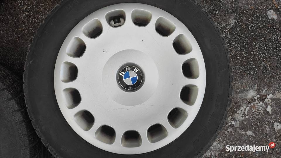 koła zimowe bmw e34 stalowe z kołpakami opony Mińsk Mazowiecki
