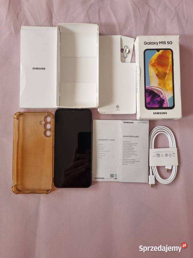 Samaung M15 5G 4128 GB SILVER Gwarancja świętokrzyskie Moszyny sprzedam