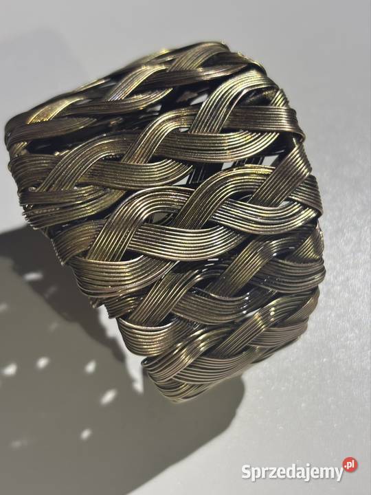 Bransoletka pleciona mosiądz