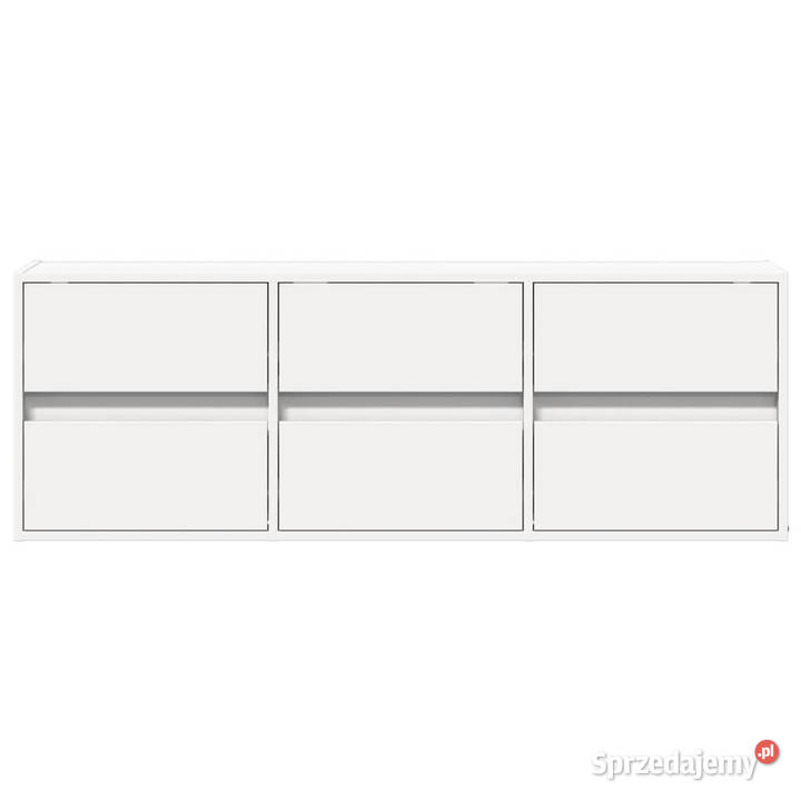 Ścienna szafka TV z LED biała 130x31x45 WM852299 Dom i Ogród Warszawa
