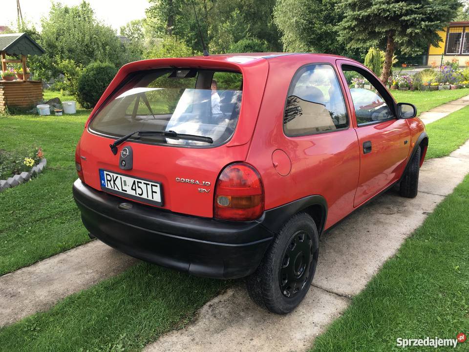 Opel Corsa ładny bez rdzy Ważne opłaty czerwony Kolbuszowa