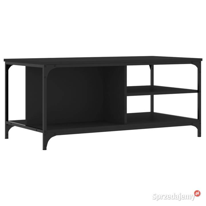 Stolik kawowy czarny 100x50x45 materiał Stoły Warszawa