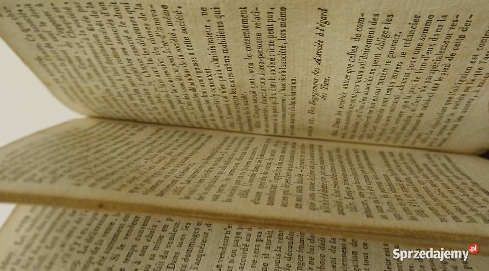 Starodruk z epoki napoleońskiej prawo LES CINQ Poznań