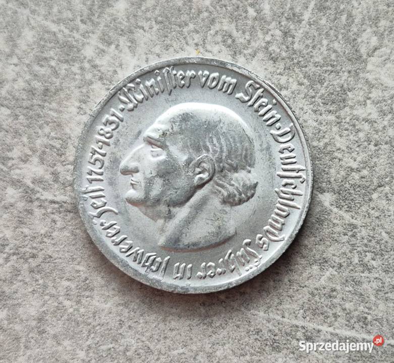 58 NIEMCY WESTFALIA 50 Pfennig 1921 r Stein Numizmatyka Wola Kruszyńska sprzedam