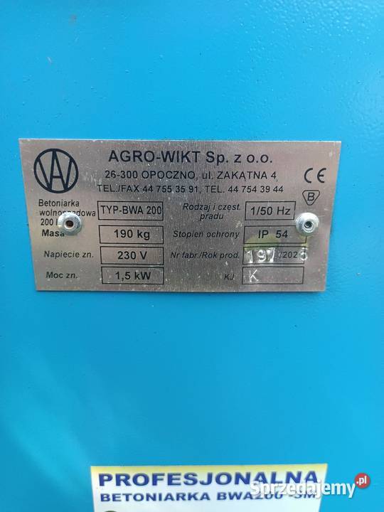 Betoniarka agrowikt Hrubieszów