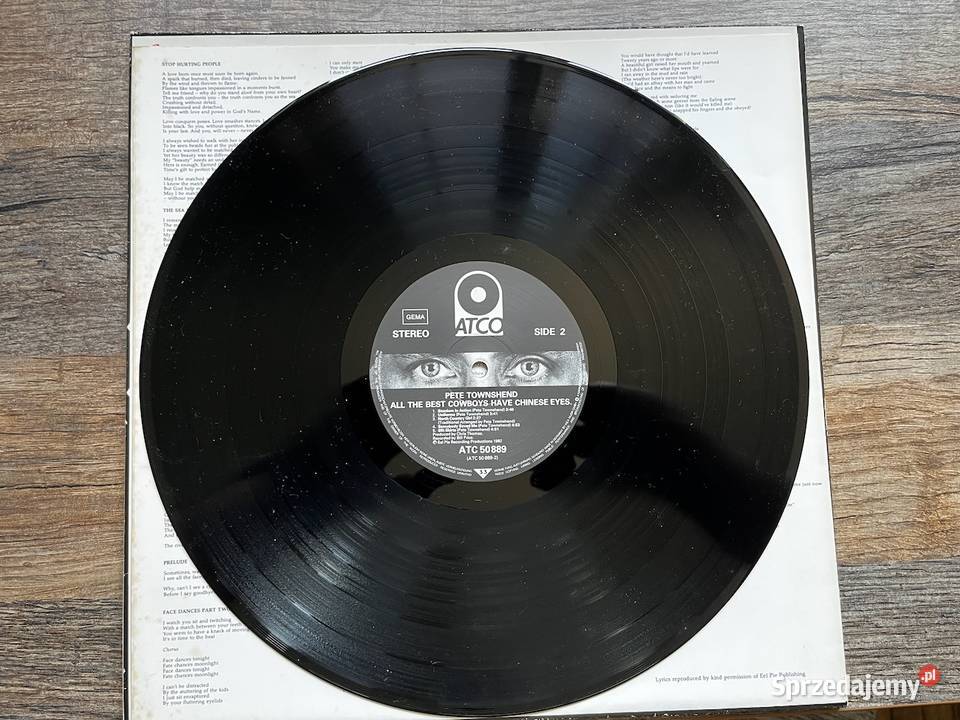 Pete Townshend All The Best Cowboys Have Chinese sprzedam