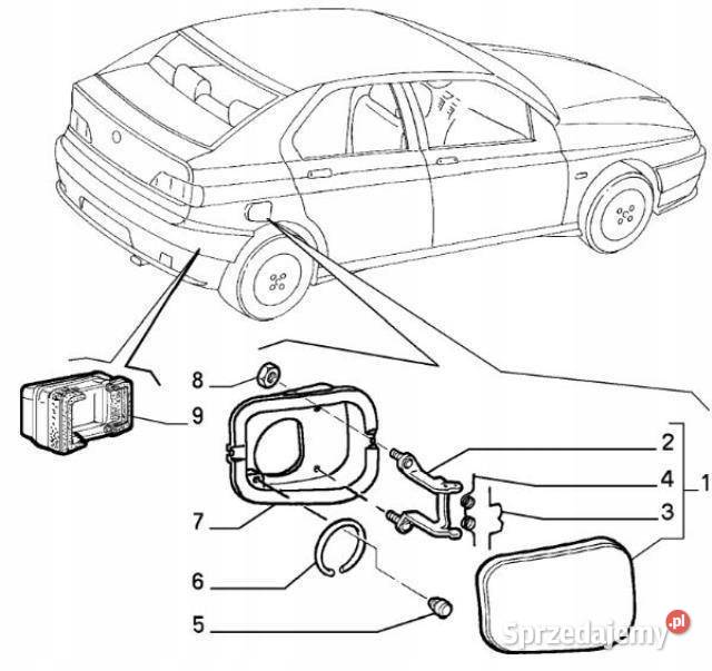KRATKA ZDERZAKA TYŁ ALFA ROMEO 146 60613706 lubelskie