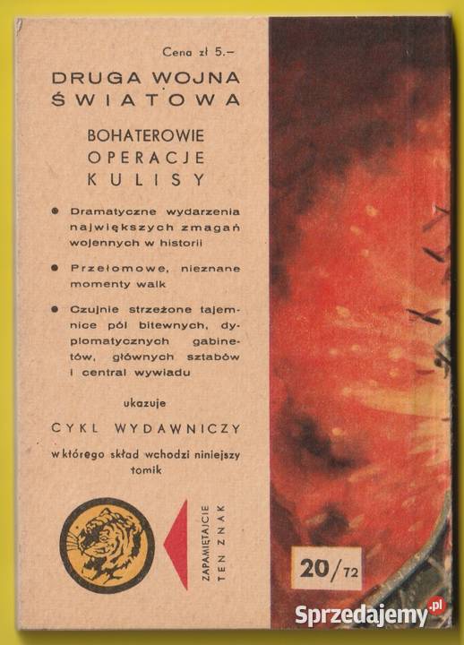 ŻÓŁTY TYGRYS ZAGINIONY ŚLAD 1972 Łódź