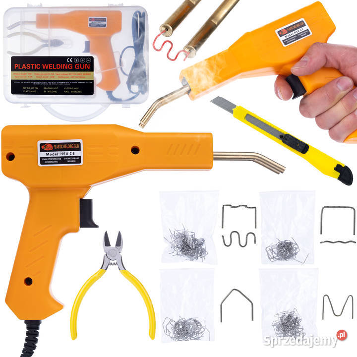 Zszywacz do Plastiku w Walizce 200 Zszywek 50 W Narzędzia małopolskie