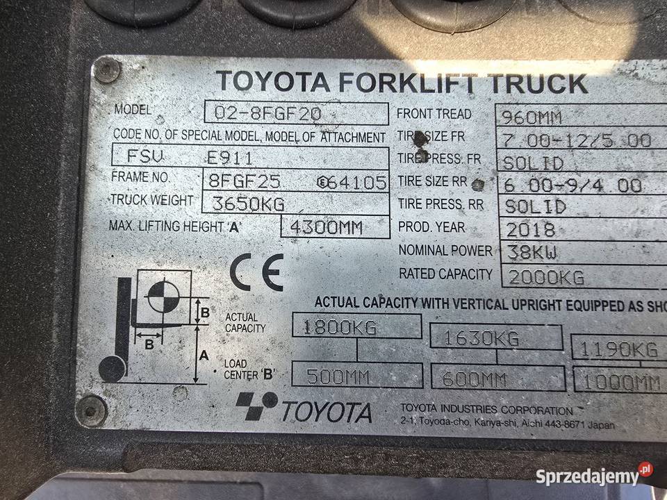 Toyota 028FGF20 Triplex 430 m 2018 Skrzatki