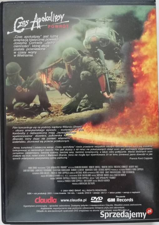 Czas Apokalipsy DVD Marlon Brando Robert Duvall łódzkie