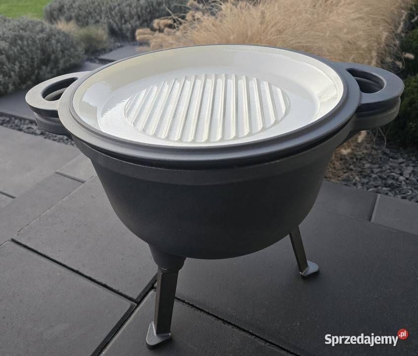 Kociołek żeliwny 12 litrów emaliowany Piaseczno