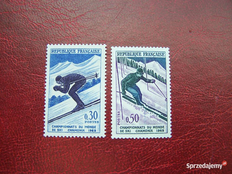Francja 1962 MNH Mi 137980 Sport Narciarstwo Tychy